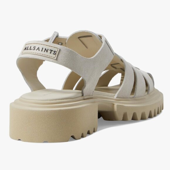 All Saints Nessa logo-patch leather sandals size 38 - Picture 4 of 11